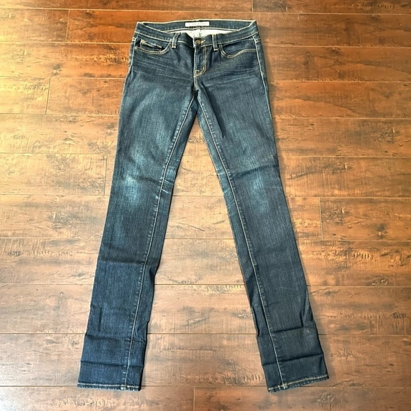 J BRAND Denim Low Rise Stretch Pencil Jeans Ink Size 28 - Picture 2 of 11